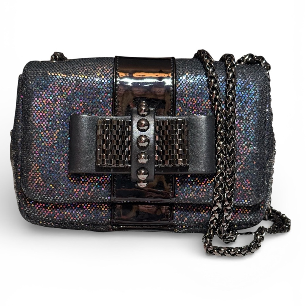 Christian Louboutin Sweet Charity Mini Glitter Two Way Bag with Dust Bag NWOT
